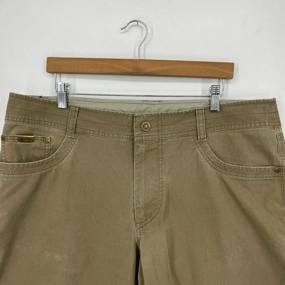 Kuhl Shorts Men's Size 38 Brown Vintage Patina Dye‎ Outdoors Hiking Pockets